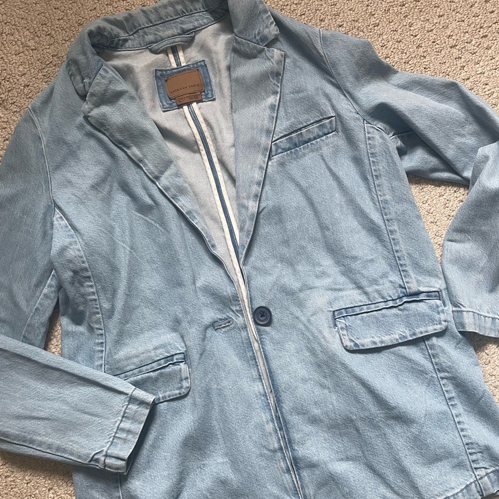 American Eagle Outfitters Sky Blue Denim Jacket